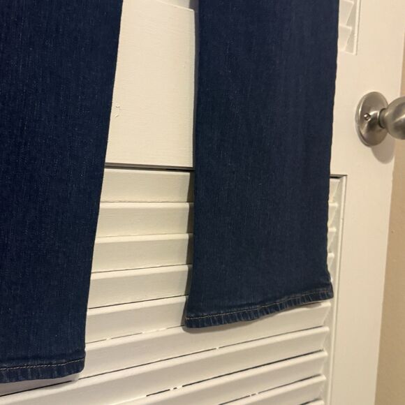 Levi’s 505 Straight Jeans Womens Mid Rise Blue Stone Wash Heavy Denim Size 12S - Picture 5 of 9